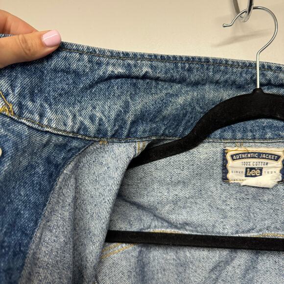 Lee Riders Vintage Jean Jacket 90s Y2K Mens Unisex XL Trucker Cotton Denim - Picture 8 of 12